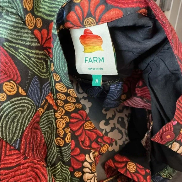 FARM Rio Multicolor Floral Long-Sleeve Mini Dress - Picture 5 of 6